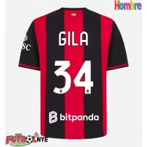 Camiseta AC Milan Mario Gila #34 Primera Equipación 2026-27 manga corta